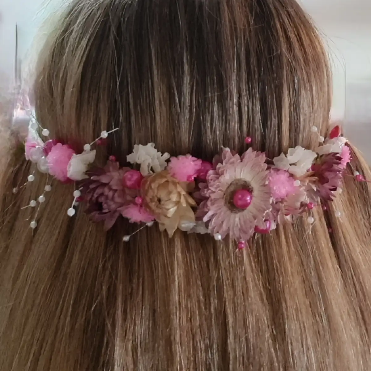 Couronne fleurs séchées