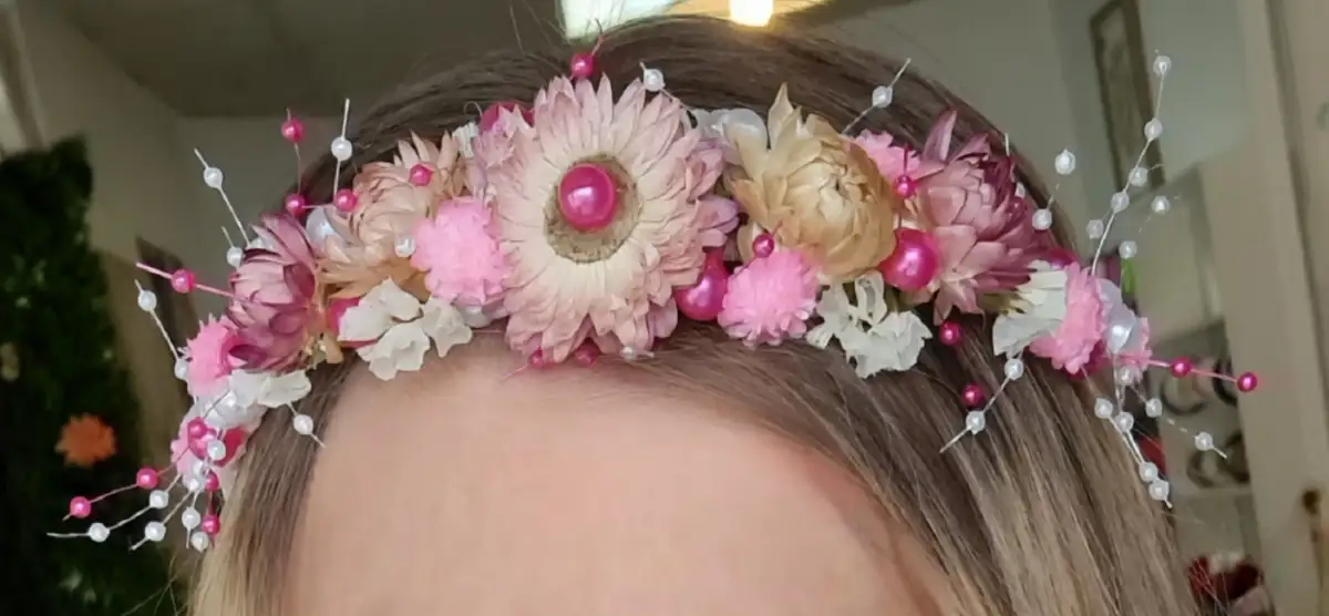 Couronne fleurs séchées